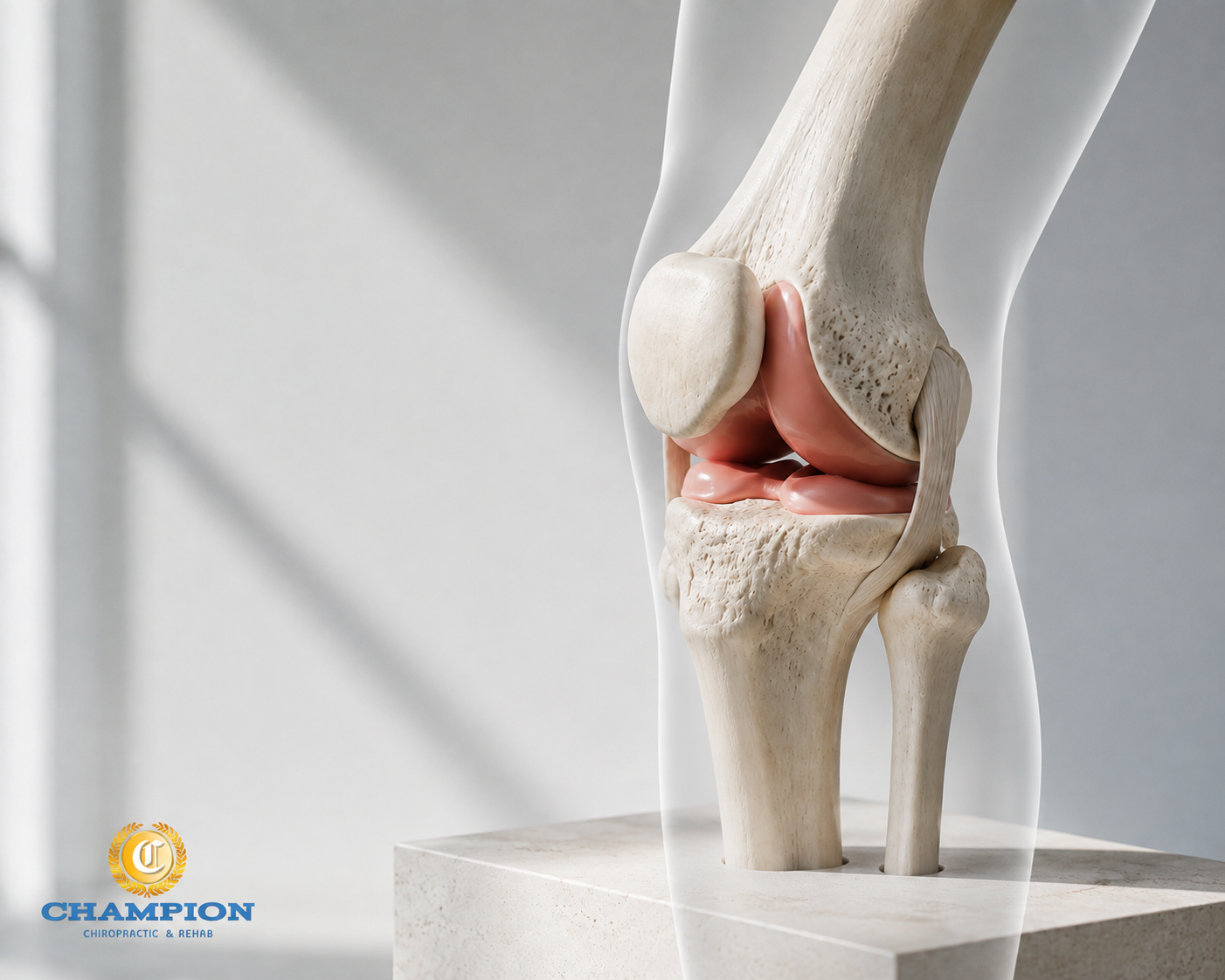 Man holding his leg in pain, illustrating chiropractic treatment for leg injuries and muscle strain at Champion Chiropractic in Coral Springs