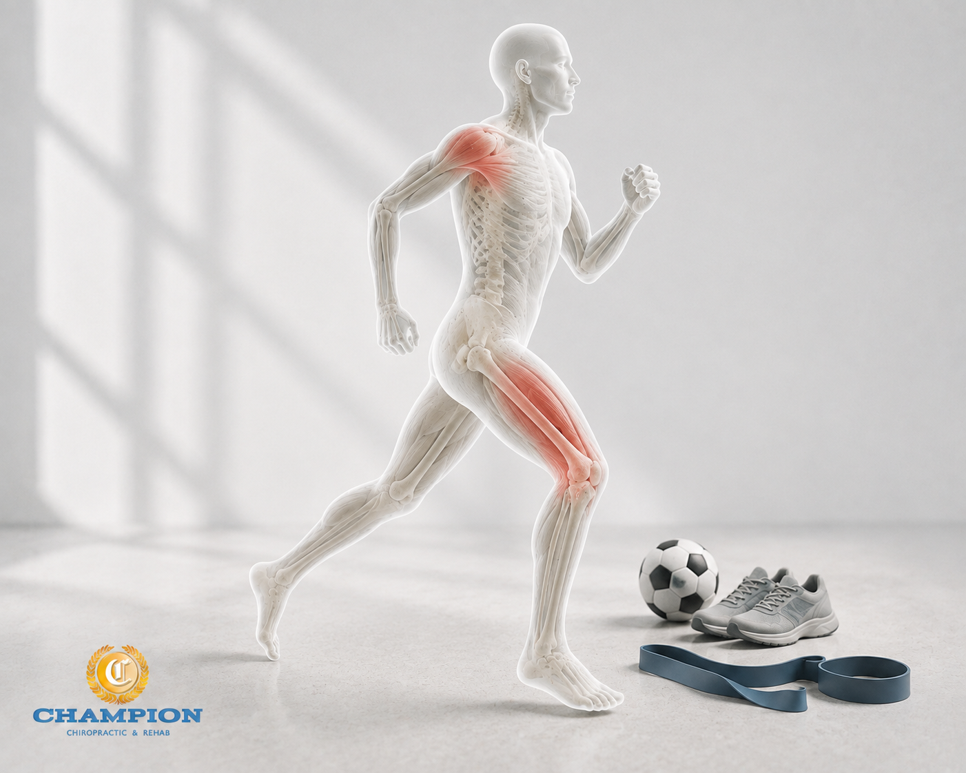 image symbolizing sports-related knee injury treatment at Champion Chiropractic in Coral Springs